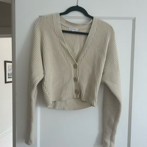 Good American cropped cardigan